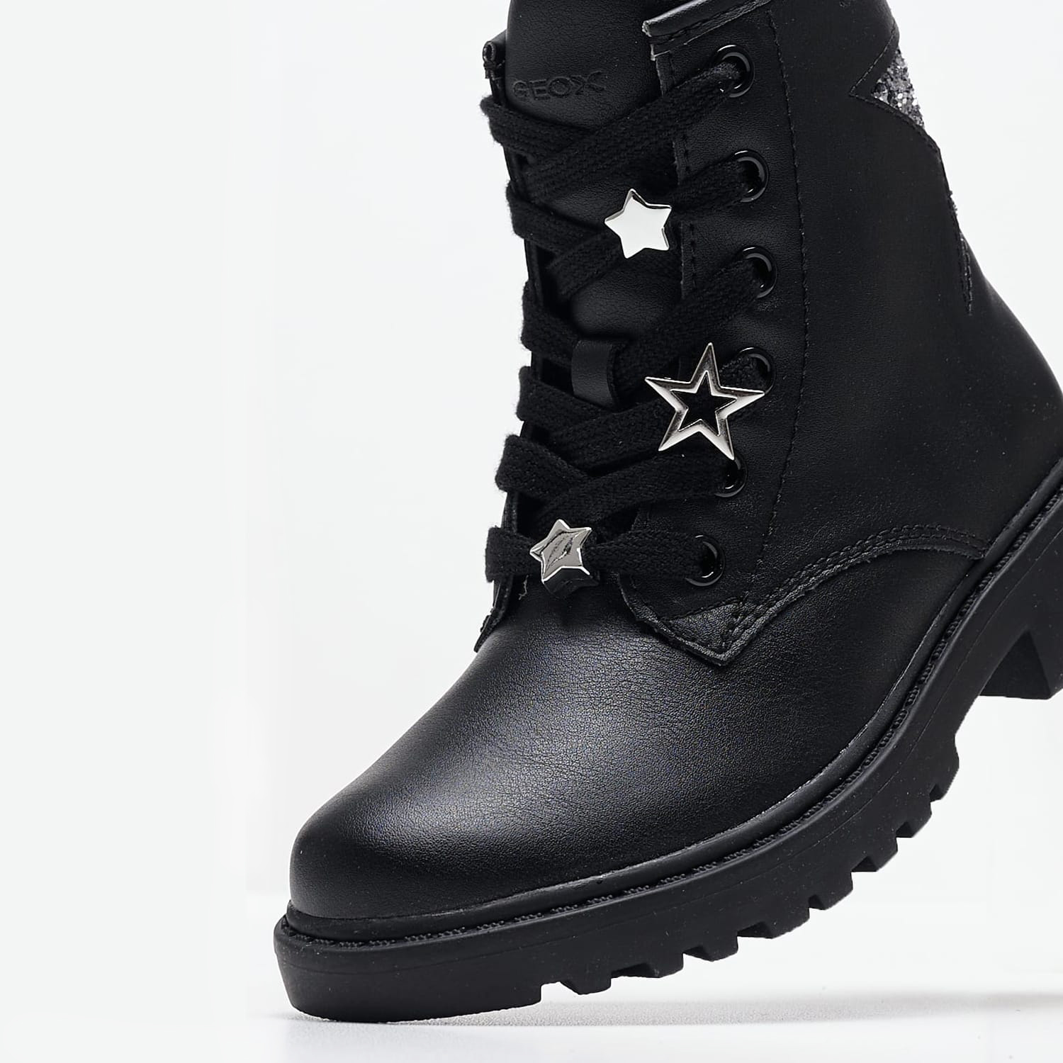 Παιδικά Μποτάκια Casey Μαύρο ECOleather Geox