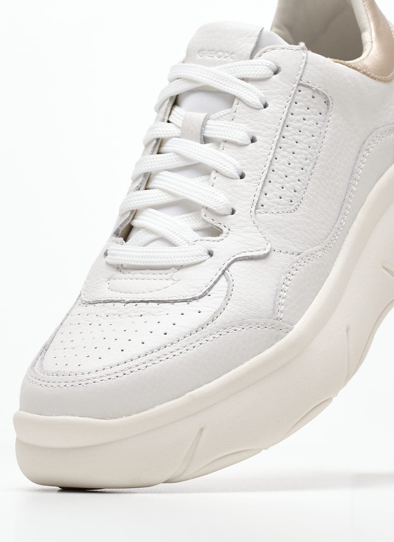 Women Casual Shoes from the Geox brand D.Nebula White Leather mortoglou.gr eshop