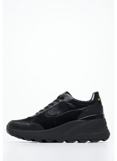 Γυναικεία Παπούτσια Casual Bold.Flat.Low Μαύρο Δέρμα Calvin Klein