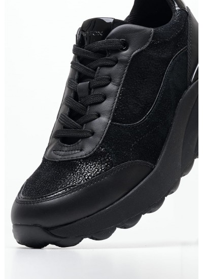 Γυναικεία Παπούτσια Casual Bold.Flat.Low Μαύρο Δέρμα Calvin Klein