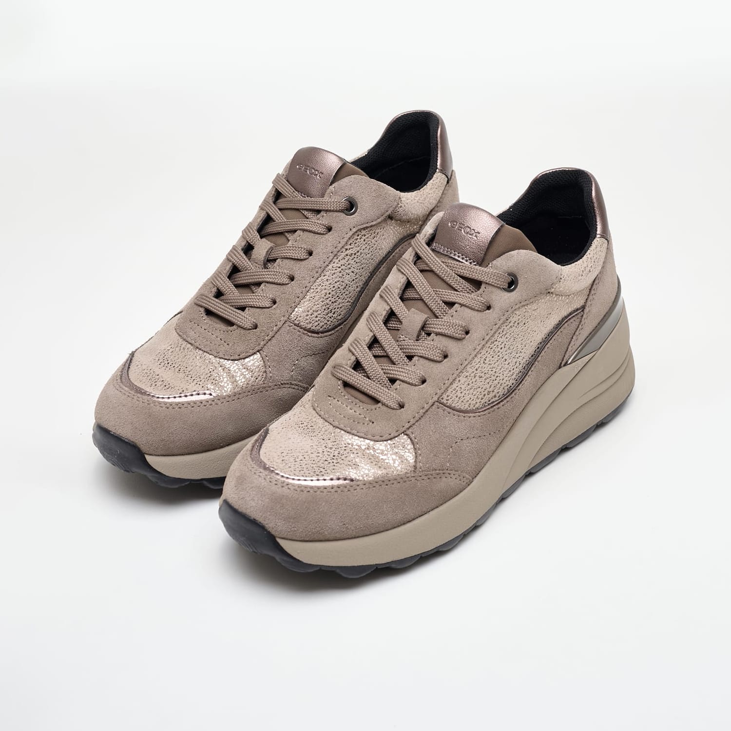 Γυναικεία Παπούτσια Casual D.Spherica.Ec13 Πούρο Δέρμα Καστόρι Geox Γυναικεία Παπούτσια Casual D.Spherica.Ec13 Πούρο Δέρμα Καστόρι Geox
