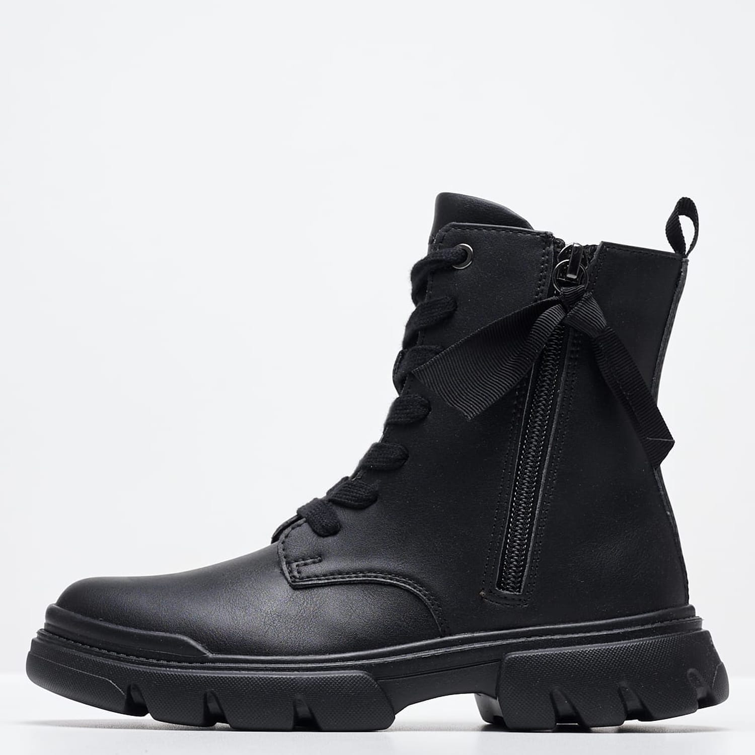 Παιδικά Μποτάκια Junette.Grl Μαύρο ECOleather Geox