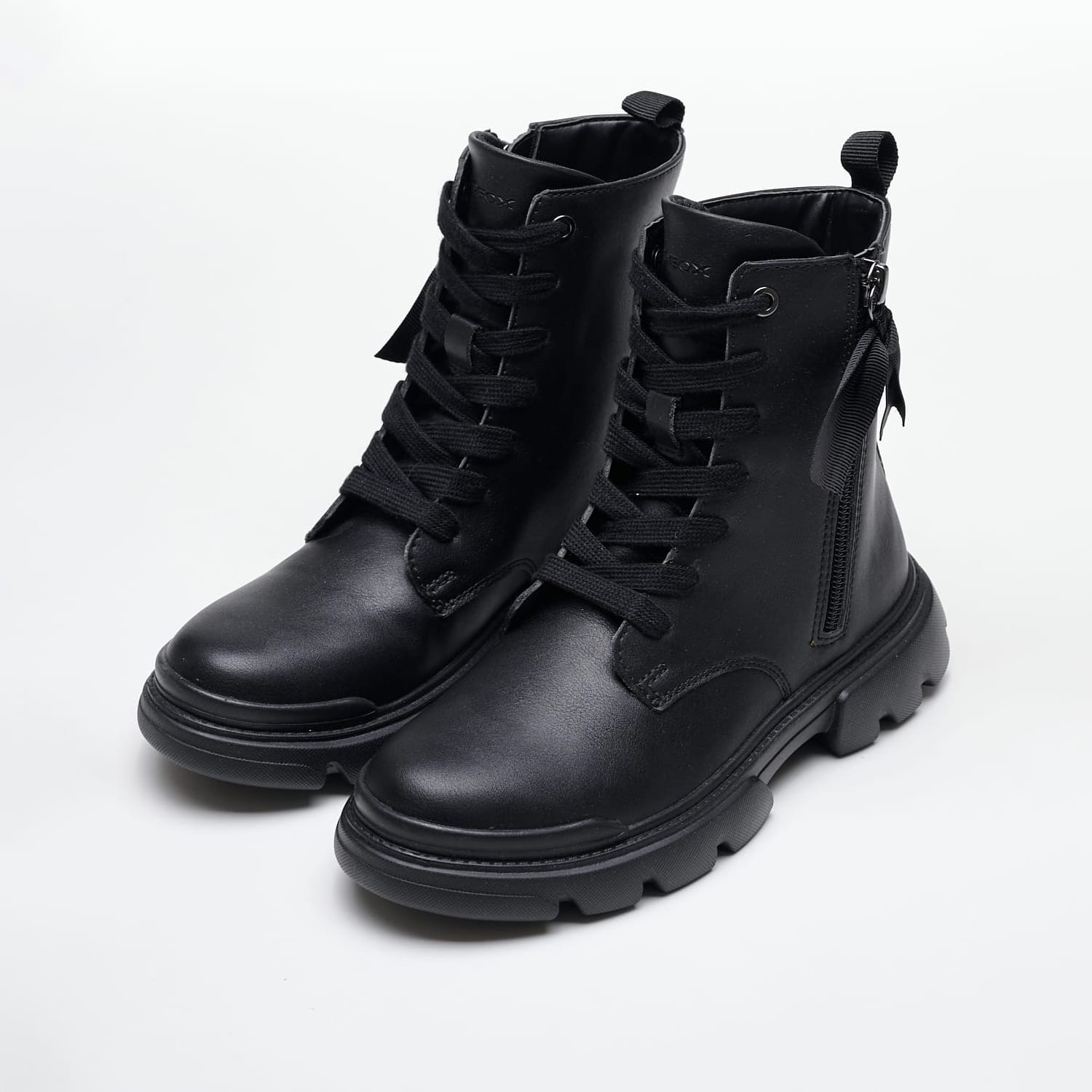Παιδικά Μποτάκια Junette.Grl Μαύρο ECOleather Geox