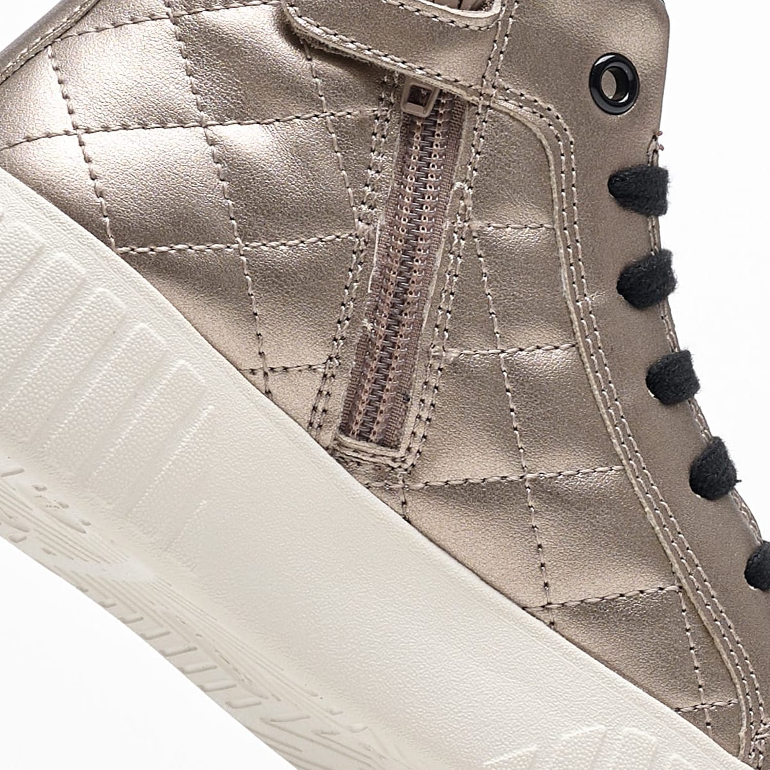 Παιδικά Μποτάκια Mikiroshi.Grl Πλατίνα ECOleather Geox Παιδικά Μποτάκια Mikiroshi.Grl Πλατίνα ECOleather Geox