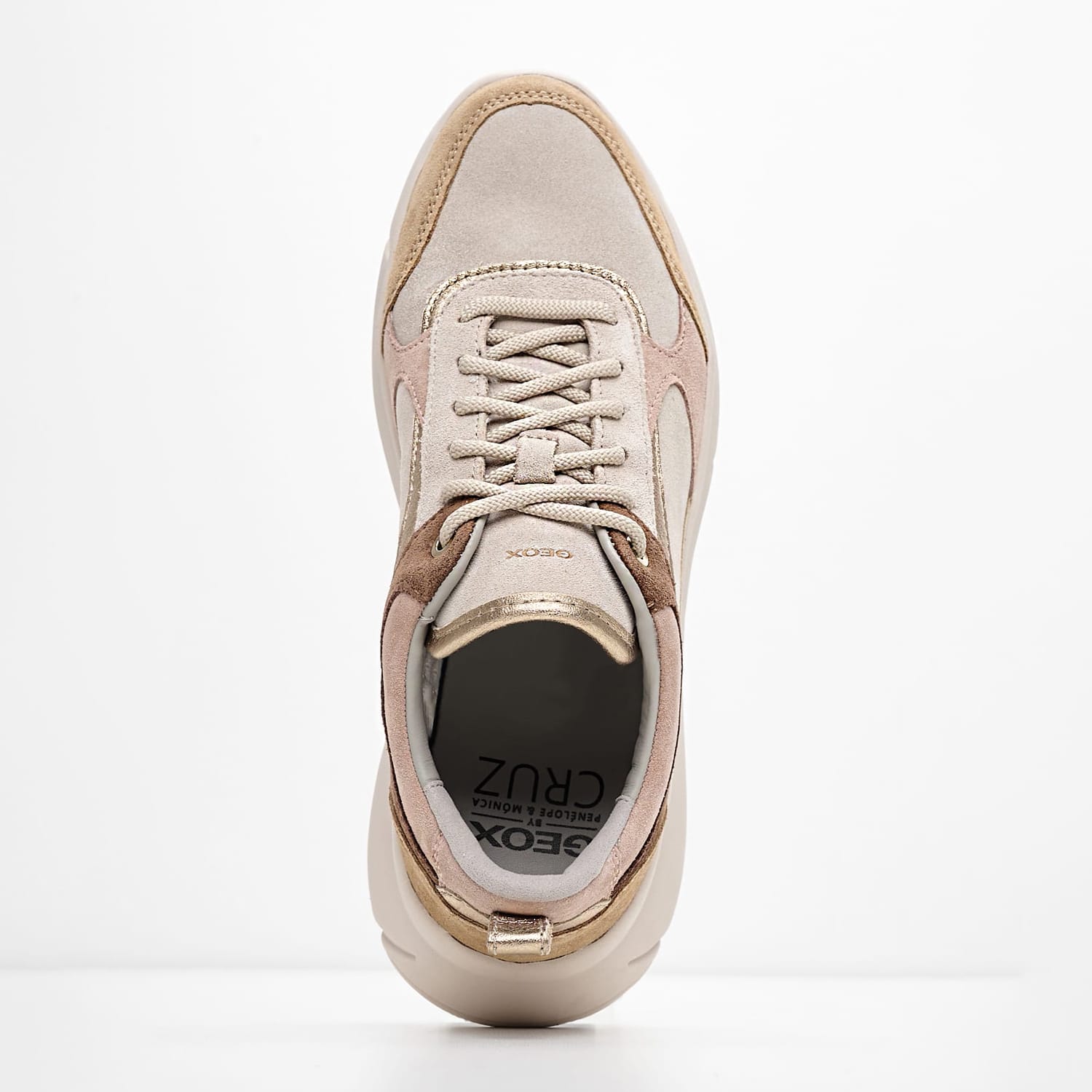 Women Casual Shoes Nebula.X.2 Beige Buckskin Geox Women Casual Shoes Nebula.X.2 Beige Buckskin Geox