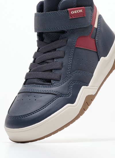 Παιδικά Μποτάκια Grayjay.Bc Μπλε ECOleather Geox