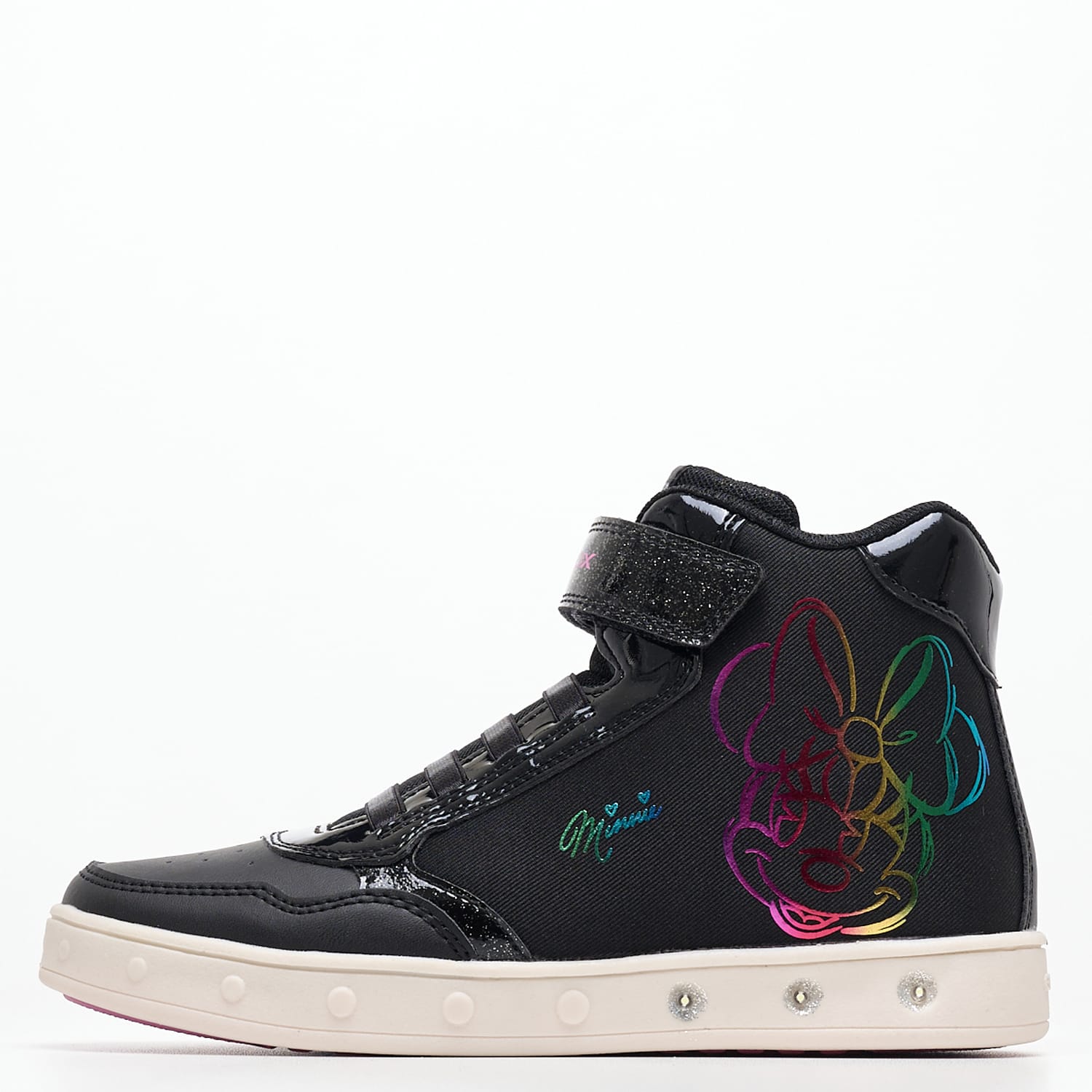 Παιδικά Μποτάκια Skylin.Minnie Μαύρο ECOleather Geox
