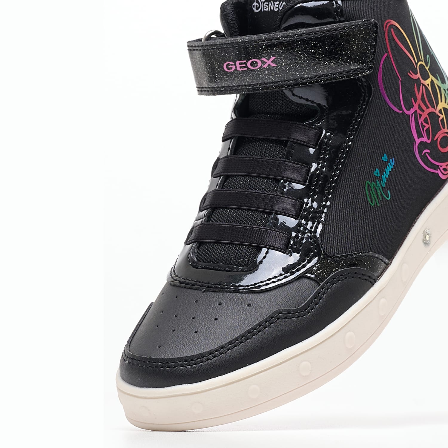 Παιδικά Μποτάκια Skylin.Minnie Μαύρο ECOleather Geox