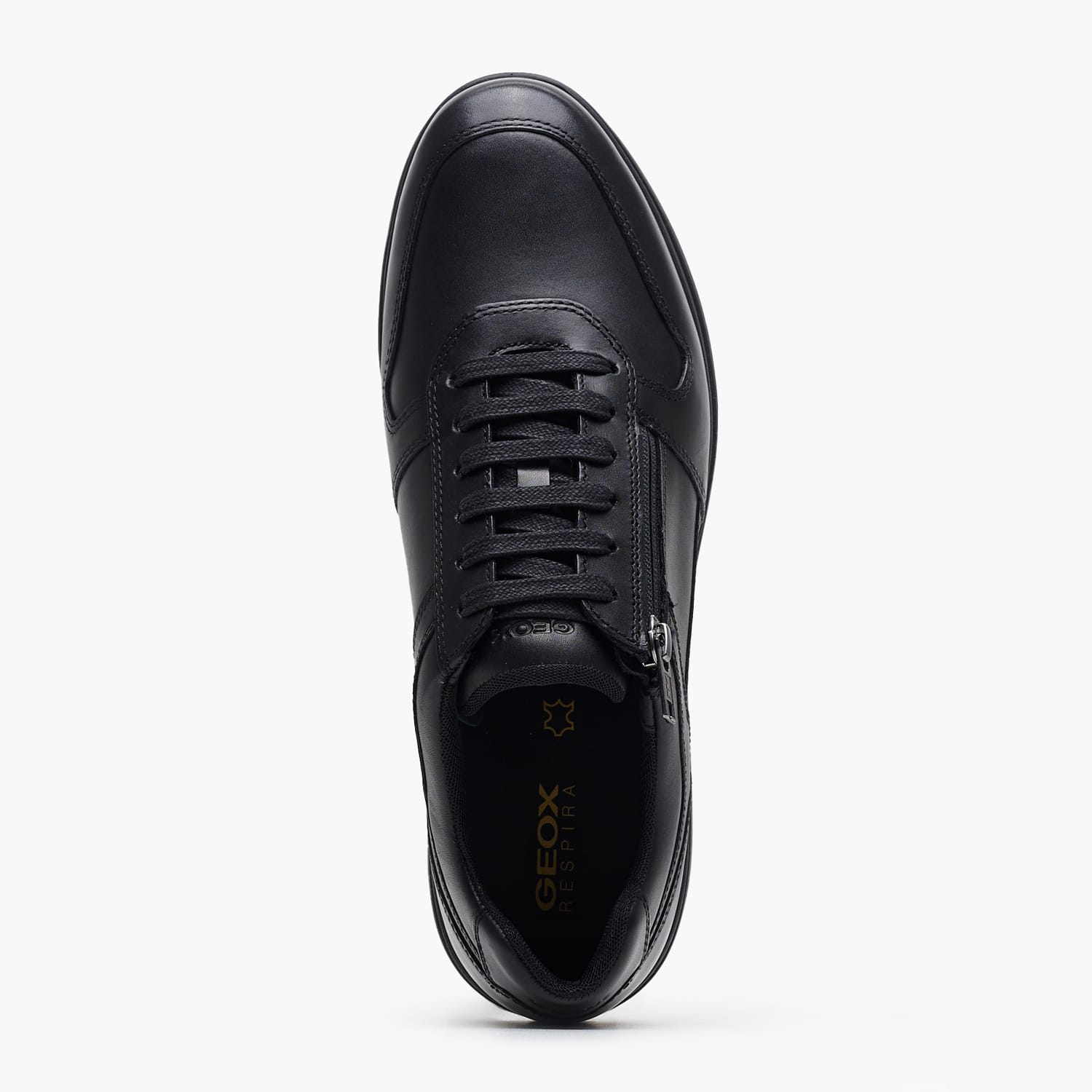 Ανδρικά Παπούτσια Casual Spherica.Ec12.A Μαύρο Δέρμα Geox Ανδρικά Παπούτσια Casual Spherica.Ec12.A Μαύρο Δέρμα Geox