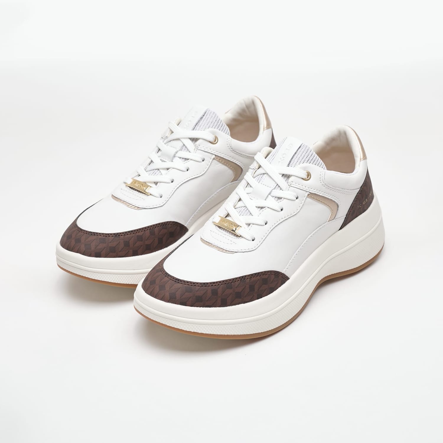 Γυναικεία Παπούτσια Casual Spherica.Ecub3 Άσπρο Δέρμα Geox Γυναικεία Παπούτσια Casual Spherica.Ecub3 Άσπρο Δέρμα Geox