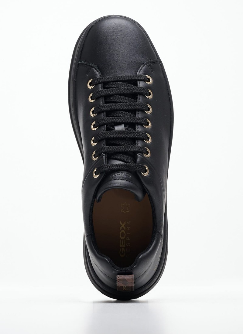 Women Casual Shoes from the Geox brand Spherica.Ecub Black Leather mortoglou.gr eshop