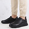 Ανδρικά Παπούτσια Casual Spherica.Tumbled Μαύρο Δέρμα Geox Ανδρικά Παπούτσια Casual Spherica.Tumbled Μαύρο Δέρμα Geox