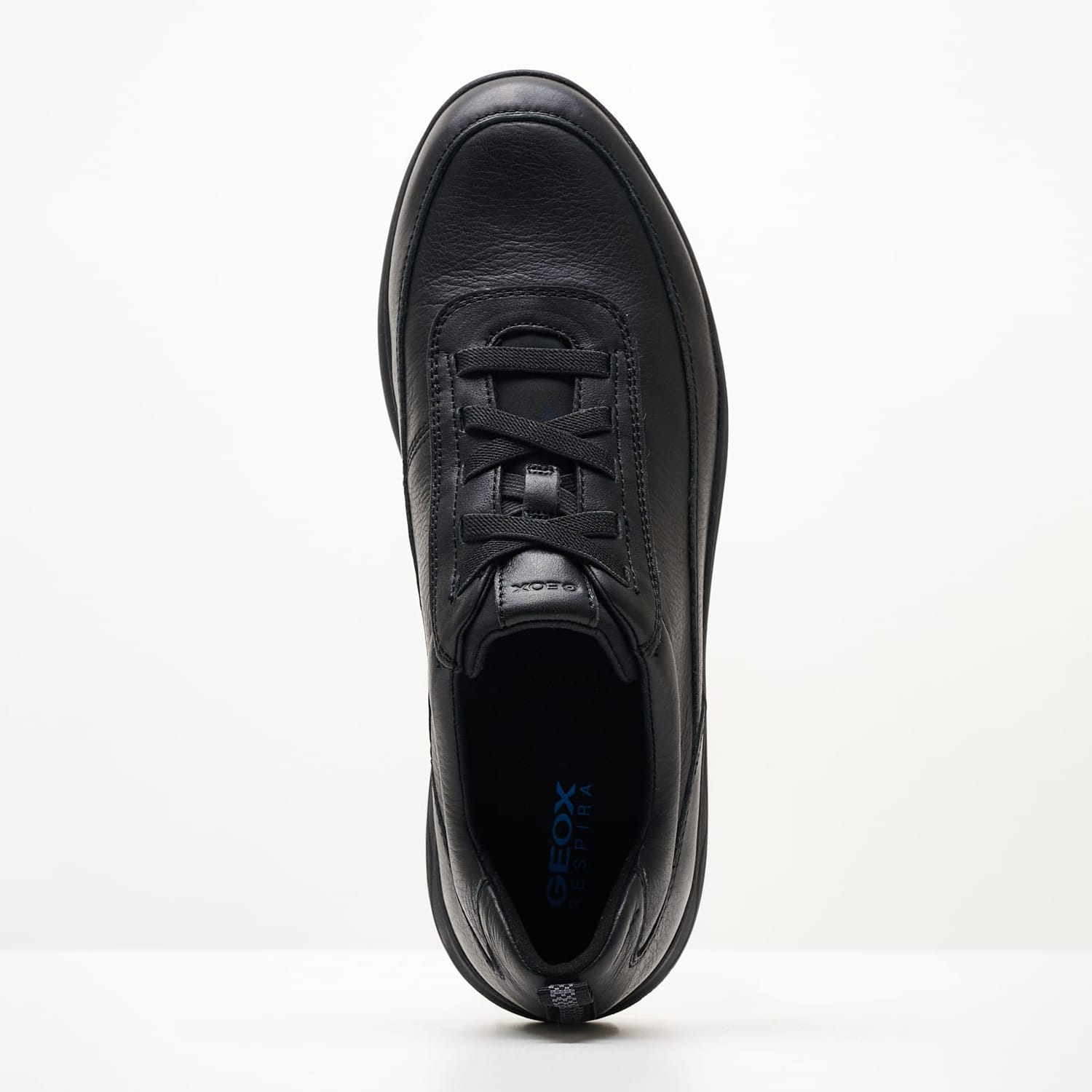 Ανδρικά Παπούτσια Casual Spherica.Tumbled Μαύρο Δέρμα Geox Ανδρικά Παπούτσια Casual Spherica.Tumbled Μαύρο Δέρμα Geox