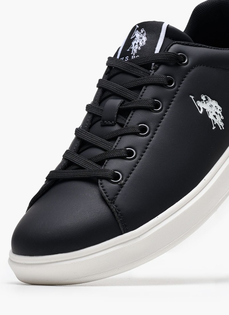 Men Casual Shoes from the U.S. Polo Assn. brand Byron001A Black ECOleather mortoglou.gr eshop