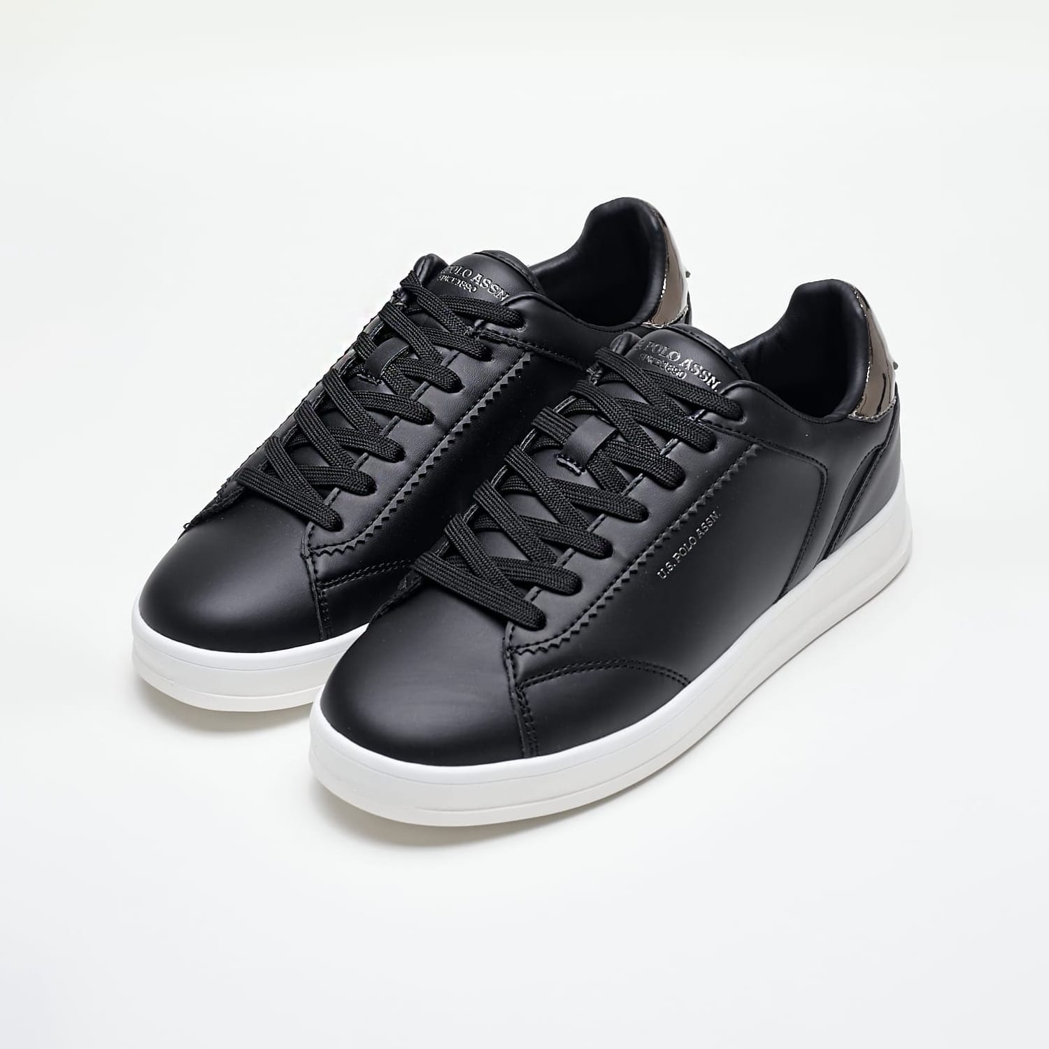 Γυναικεία Παπούτσια Casual Campyw002.Club Μαύρο ECOleather U.S. Polo Assn.