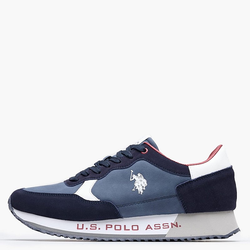 Men Casual Shoes Cleef006A Blue ECOleather U.S. Polo Assn.