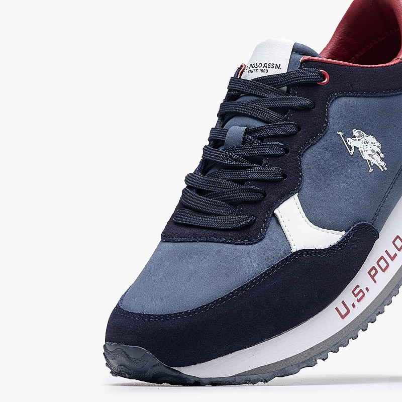 Men Casual Shoes Cleef006A Blue ECOleather U.S. Polo Assn.