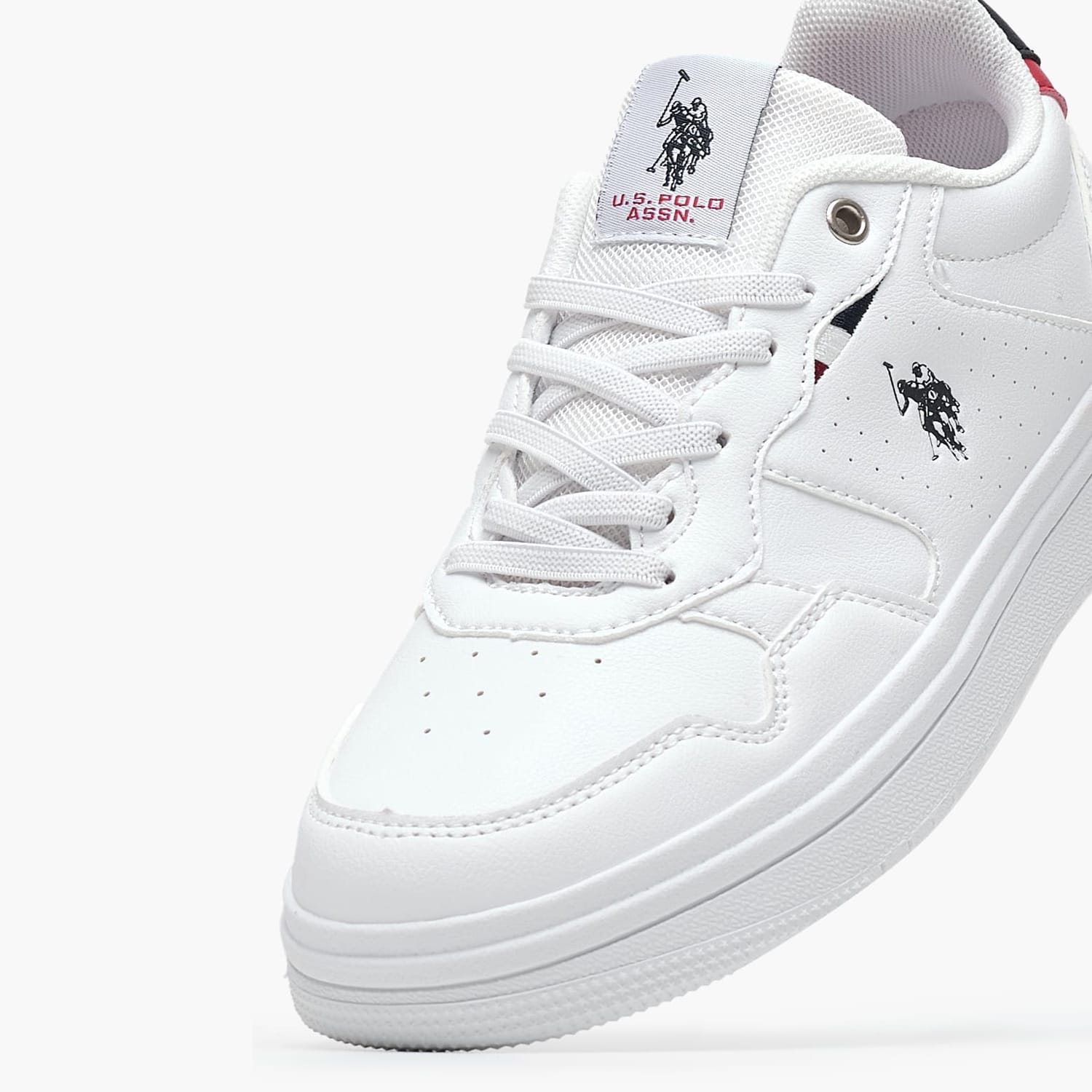 Παιδικά Παπούτσια Casual Denny004D Άσπρο ECOleather U.S. Polo Assn. Casual - Sneakers U.S. Polo Assn. Denny004D-White