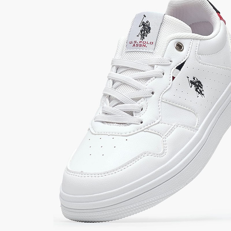 Παιδικά Παπούτσια Casual Denny004D Άσπρο ECOleather U.S. Polo Assn.