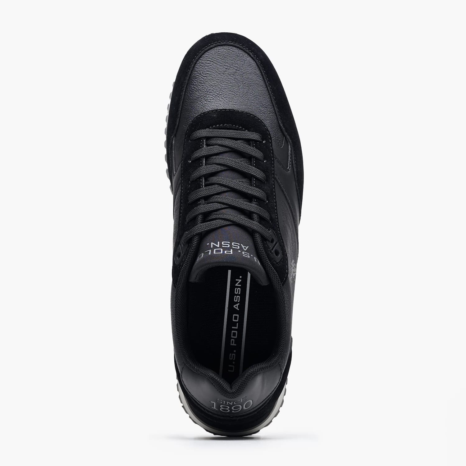 Ανδρικά Παπούτσια Casual Justin001A Μαύρο ECOleather U.S. Polo Assn. Casual - Sneakers U.S. Polo Assn. Justin001A-Black