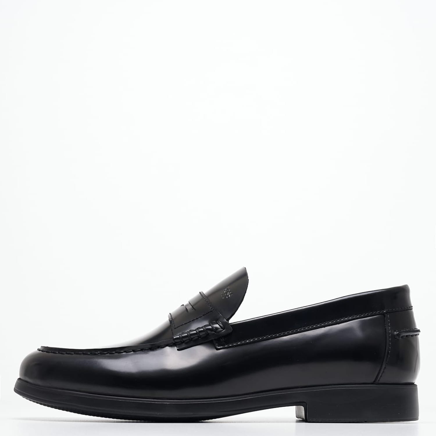 Ανδρικά Μοκασίνια B6487 Μαύρο Δέρμα Boss shoes