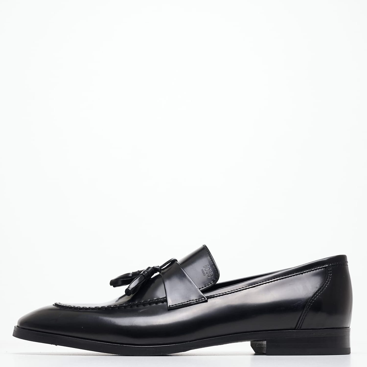 Ανδρικά Μοκασίνια A7517 Μαύρο Δέρμα Boss shoes