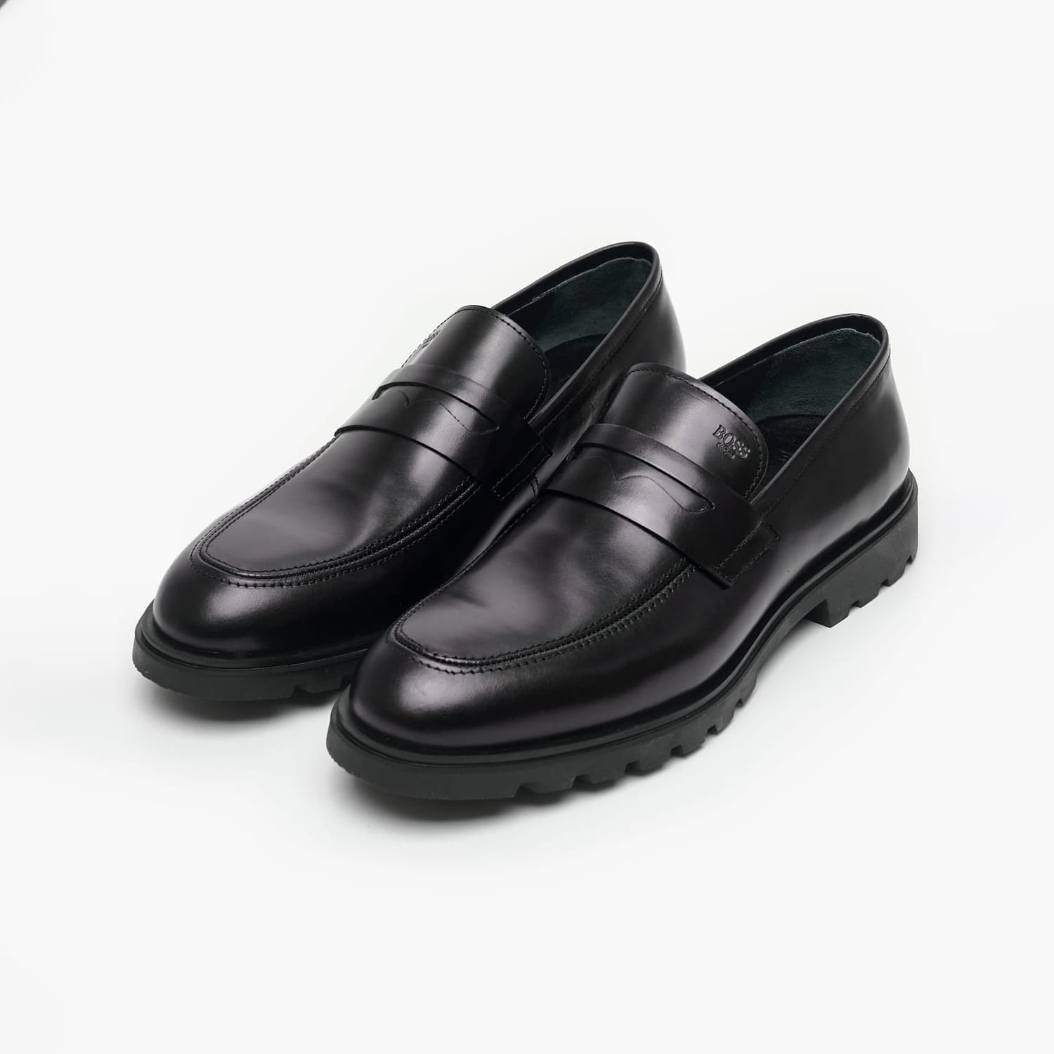 Ανδρικά Μοκασίνια A7575 Μαύρο Δέρμα Boss shoes Ανδρικά Μοκασίνια A7575 Μαύρο Δέρμα Boss shoes