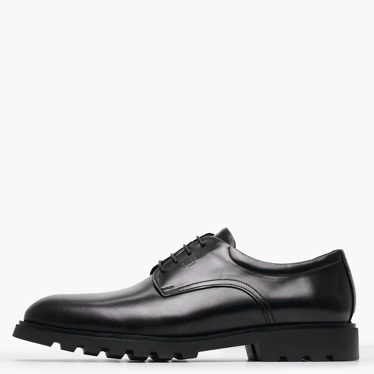 Ανδρικά Παπούτσια Δετά A7618 Μαύρο Δέρμα Boss shoes