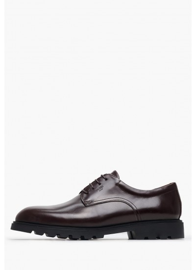Men Shoes A7618 Brown Leather Boss shoes