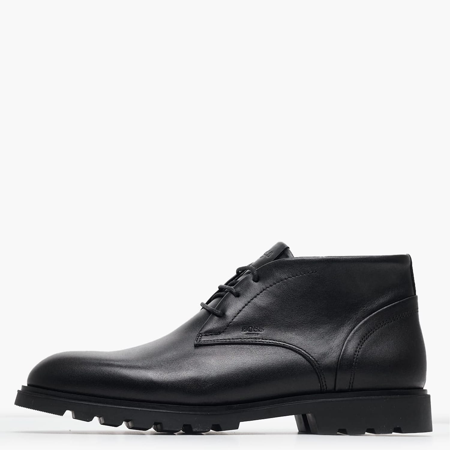 Ανδρικά Μποτάκια A7632 Μαύρο Δέρμα Boss shoes