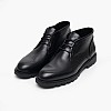Ανδρικά Μποτάκια A7632 Μαύρο Δέρμα Boss shoes Ανδρικά Μποτάκια A7632 Μαύρο Δέρμα Boss shoes