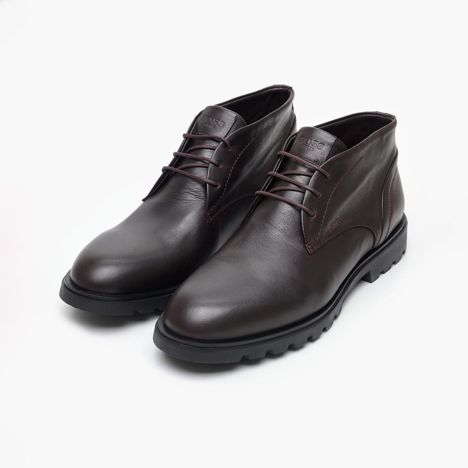 Ανδρικά Μποτάκια A7632 Καφέ Δέρμα Boss shoes Ανδρικά Μποτάκια A7632 Καφέ Δέρμα Boss shoes