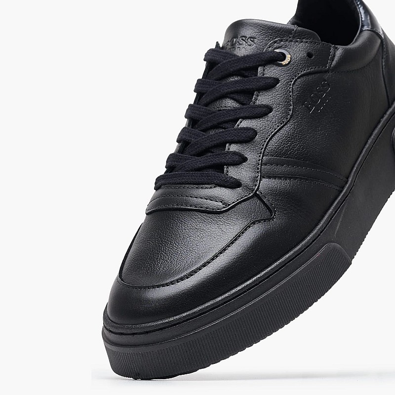 Ανδρικά Παπούτσια Casual AA220 Μαύρο Δέρμα Boss shoes