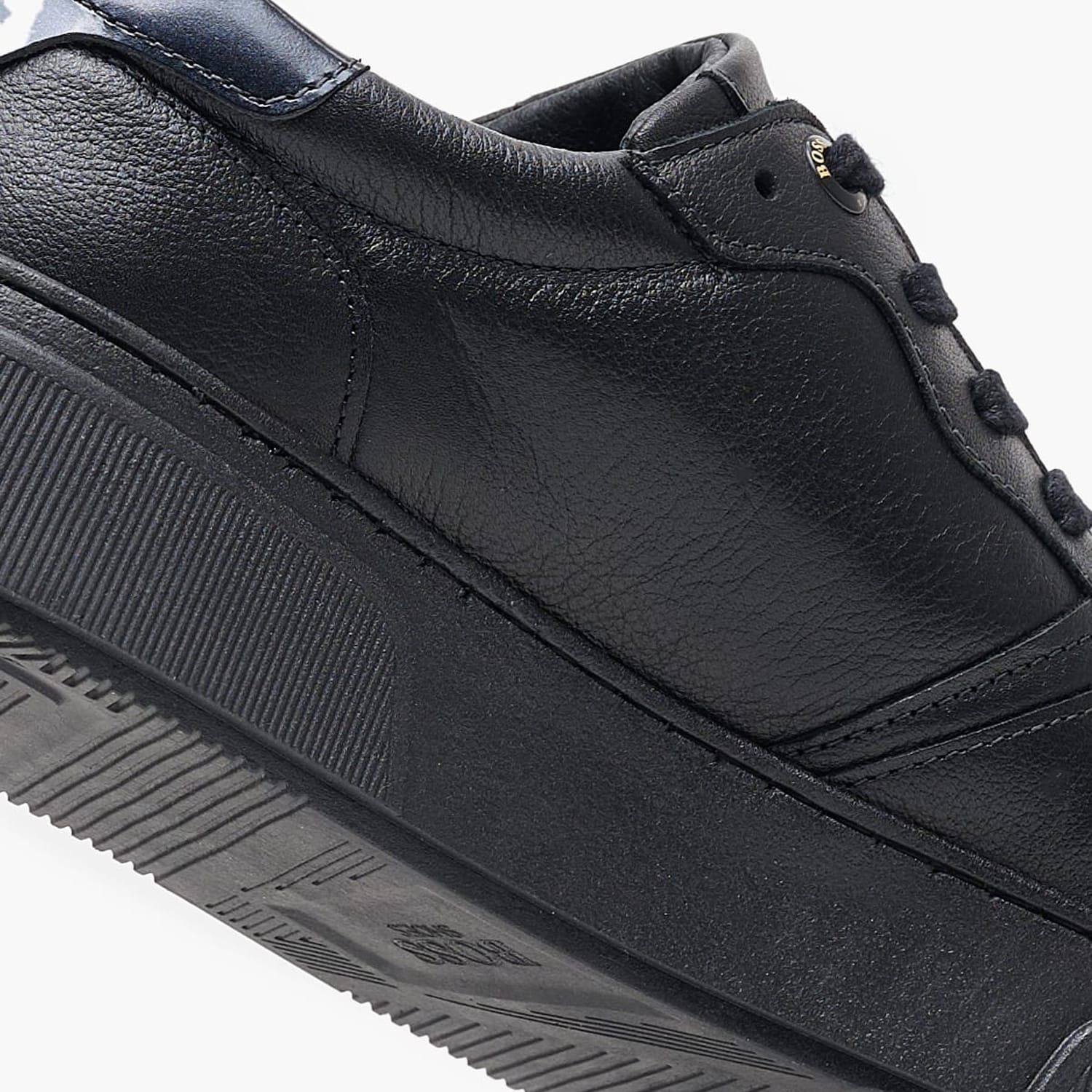 Ανδρικά Παπούτσια Casual AA220 Μαύρο Δέρμα Boss shoes Ανδρικά Παπούτσια Casual AA220 Μαύρο Δέρμα Boss shoes