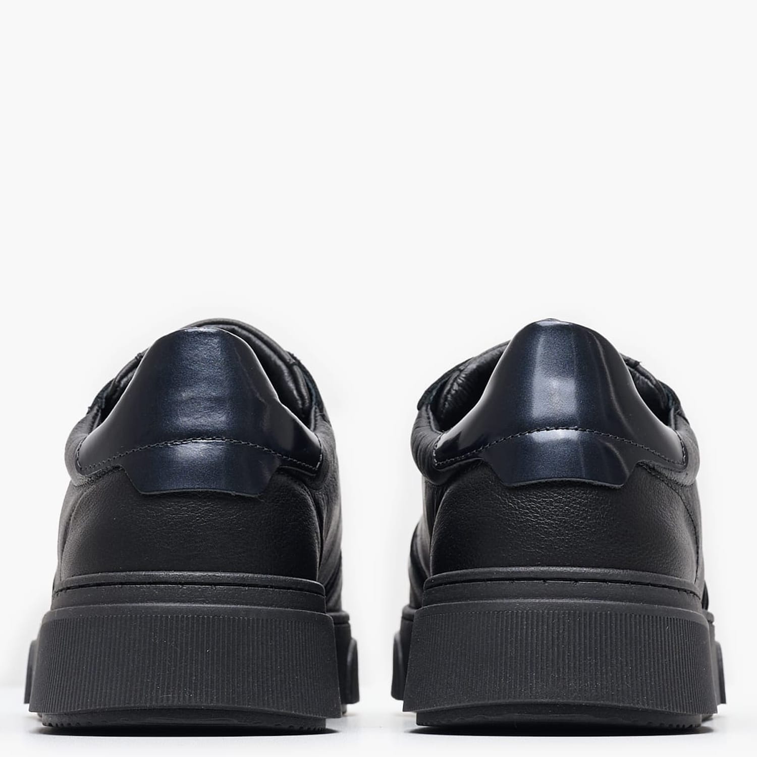 Ανδρικά Παπούτσια Casual AA220 Μαύρο Δέρμα Boss shoes Ανδρικά Παπούτσια Casual AA220 Μαύρο Δέρμα Boss shoes