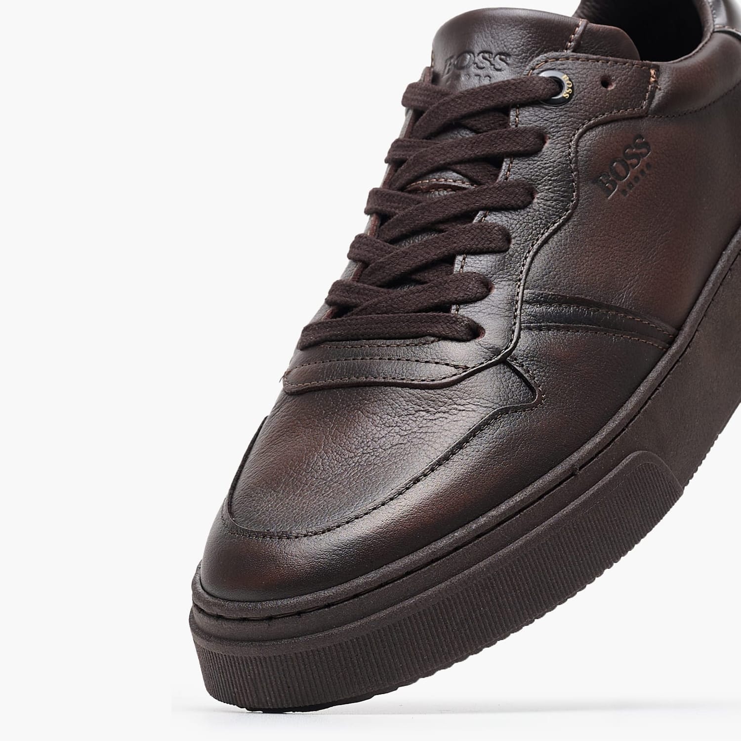 Ανδρικά Παπούτσια Casual AA220 Καφέ Δέρμα Boss shoes