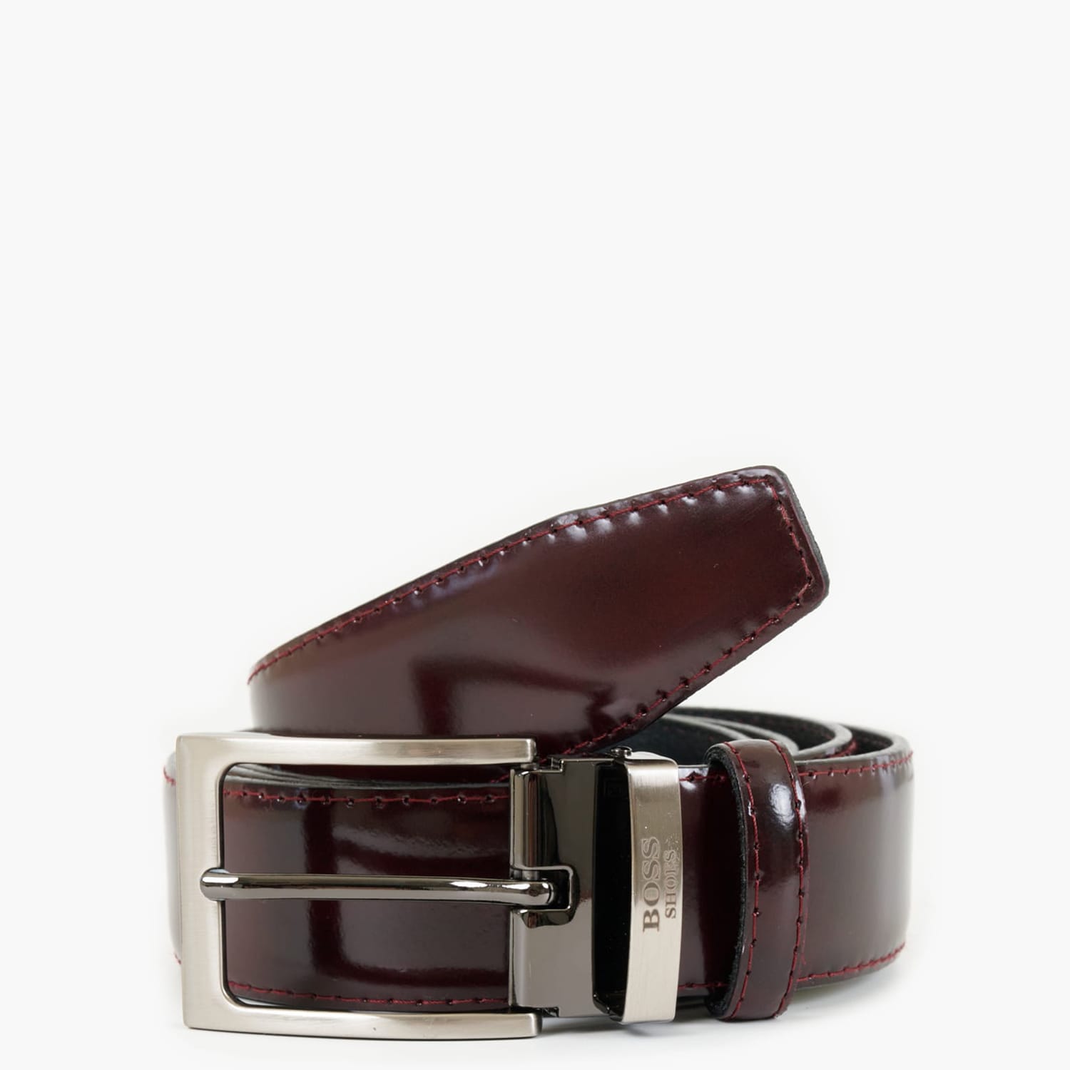 Ανδρικές Ζώνες AB005 Μπορντό Δέρμα Boss shoes