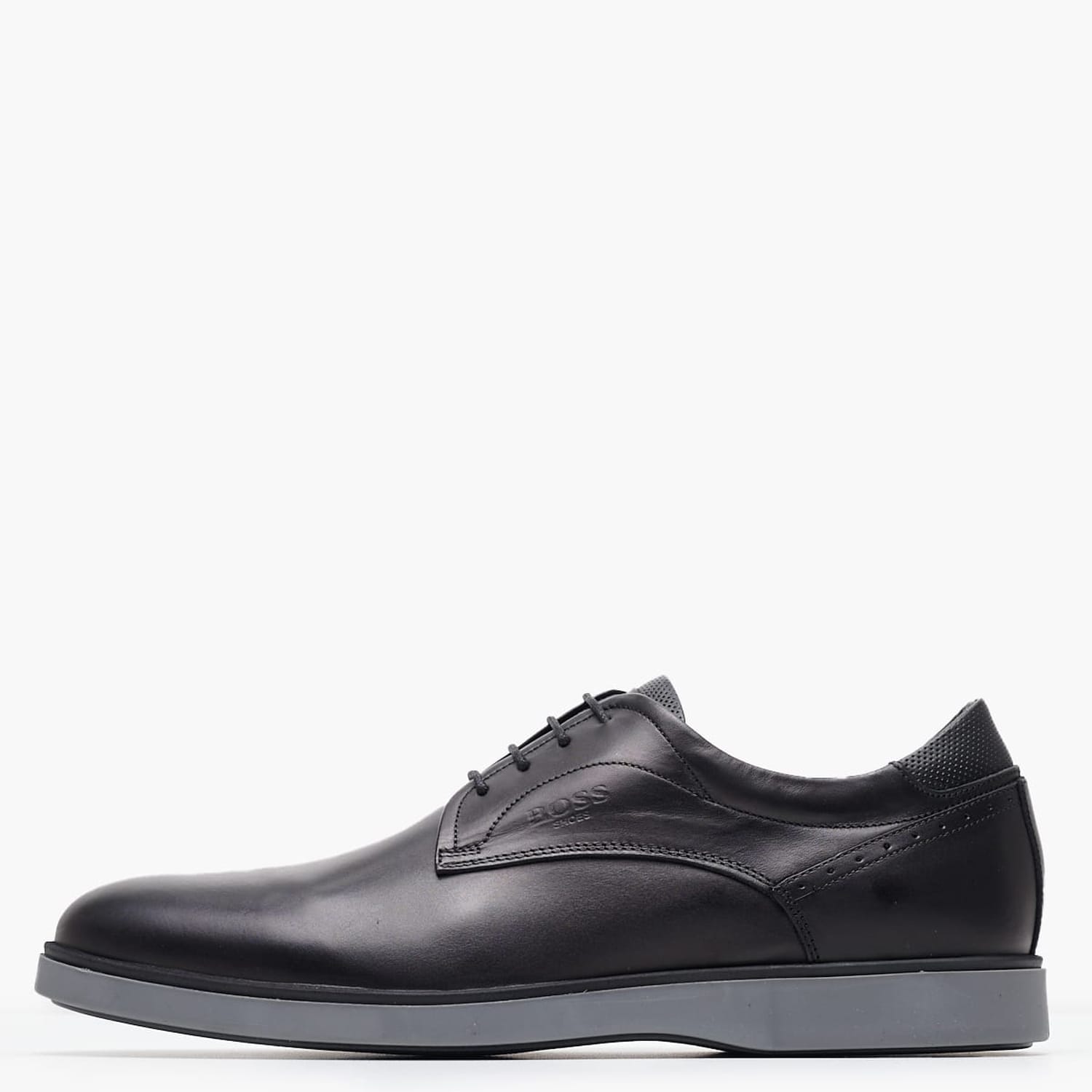 Ανδρικά Παπούτσια Δετά AB201 Μαύρο Δέρμα Boss shoes