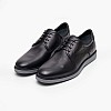 Ανδρικά Παπούτσια Δετά AB201 Μαύρο Δέρμα Boss shoes Ανδρικά Παπούτσια Δετά AB201 Μαύρο Δέρμα Boss shoes
