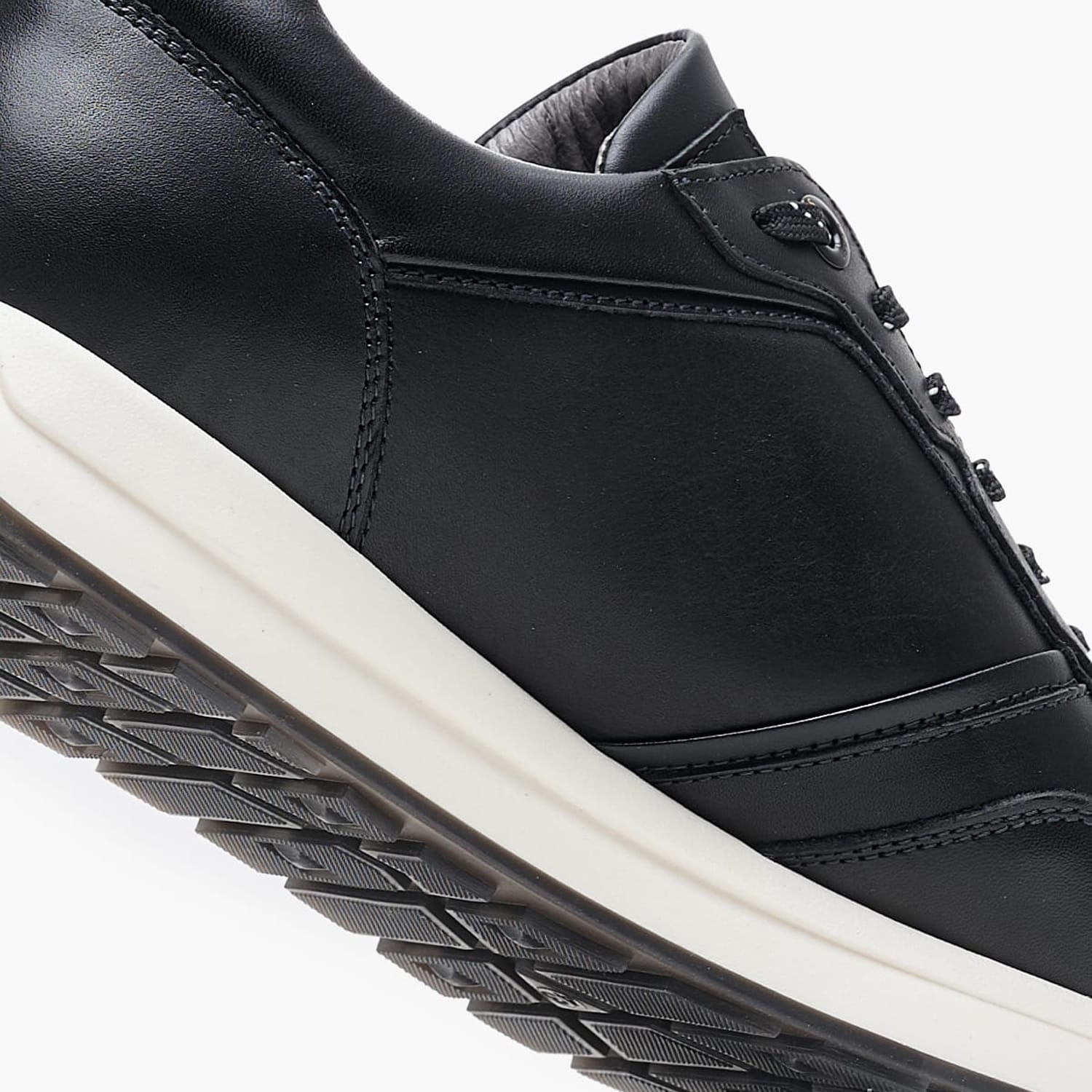Ανδρικά Παπούτσια Casual AB230 Μαύρο Δέρμα Boss shoes Ανδρικά Παπούτσια Casual AB230 Μαύρο Δέρμα Boss shoes