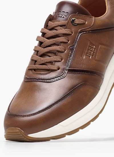 Ανδρικά Παπούτσια Casual Retro.Basket Άσπρο Δέρμα Tommy Hilfiger