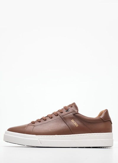 Ανδρικά Παπούτσια Casual AC121 Ταμπά Δέρμα Boss shoes
