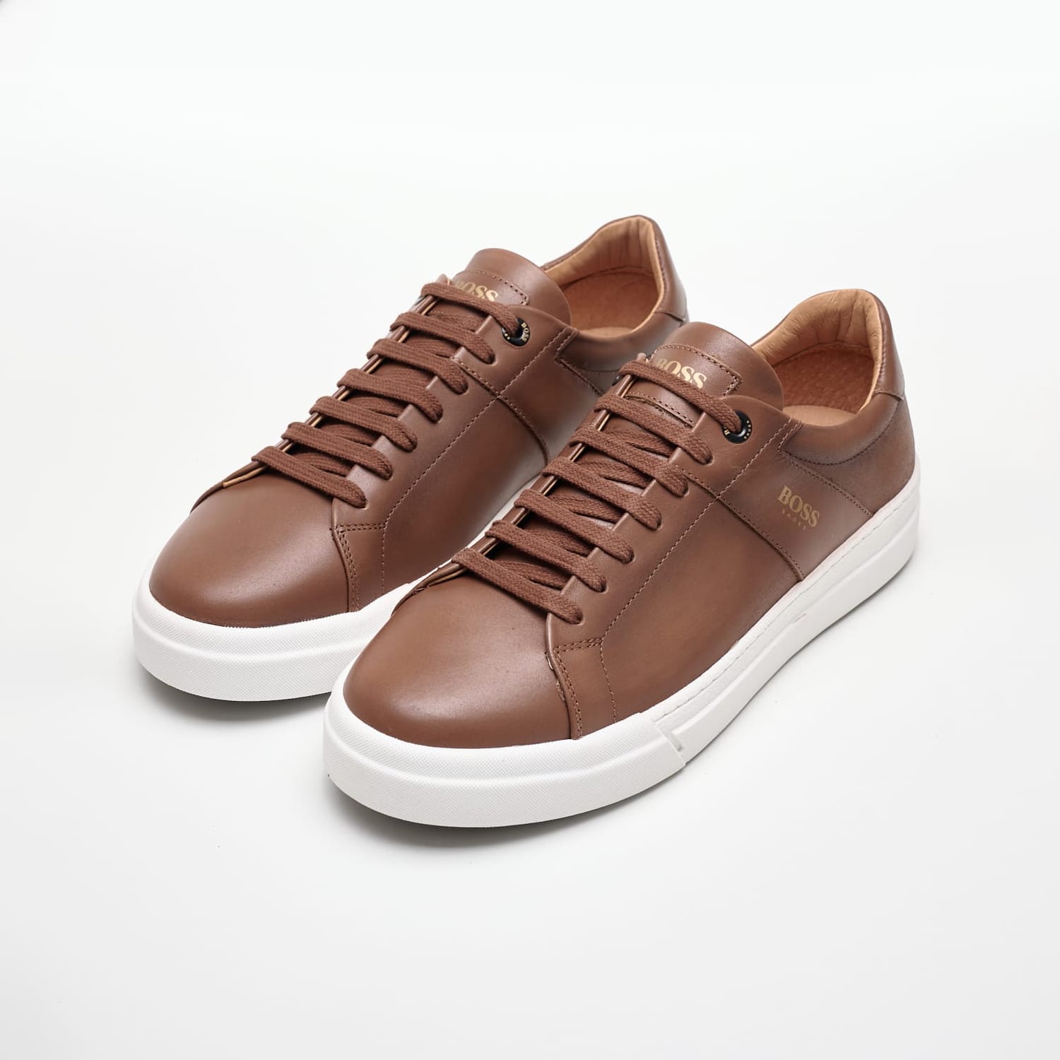 Ανδρικά Παπούτσια Casual AC121 Ταμπά Δέρμα Boss shoes Ανδρικά Παπούτσια Casual AC121 Ταμπά Δέρμα Boss shoes