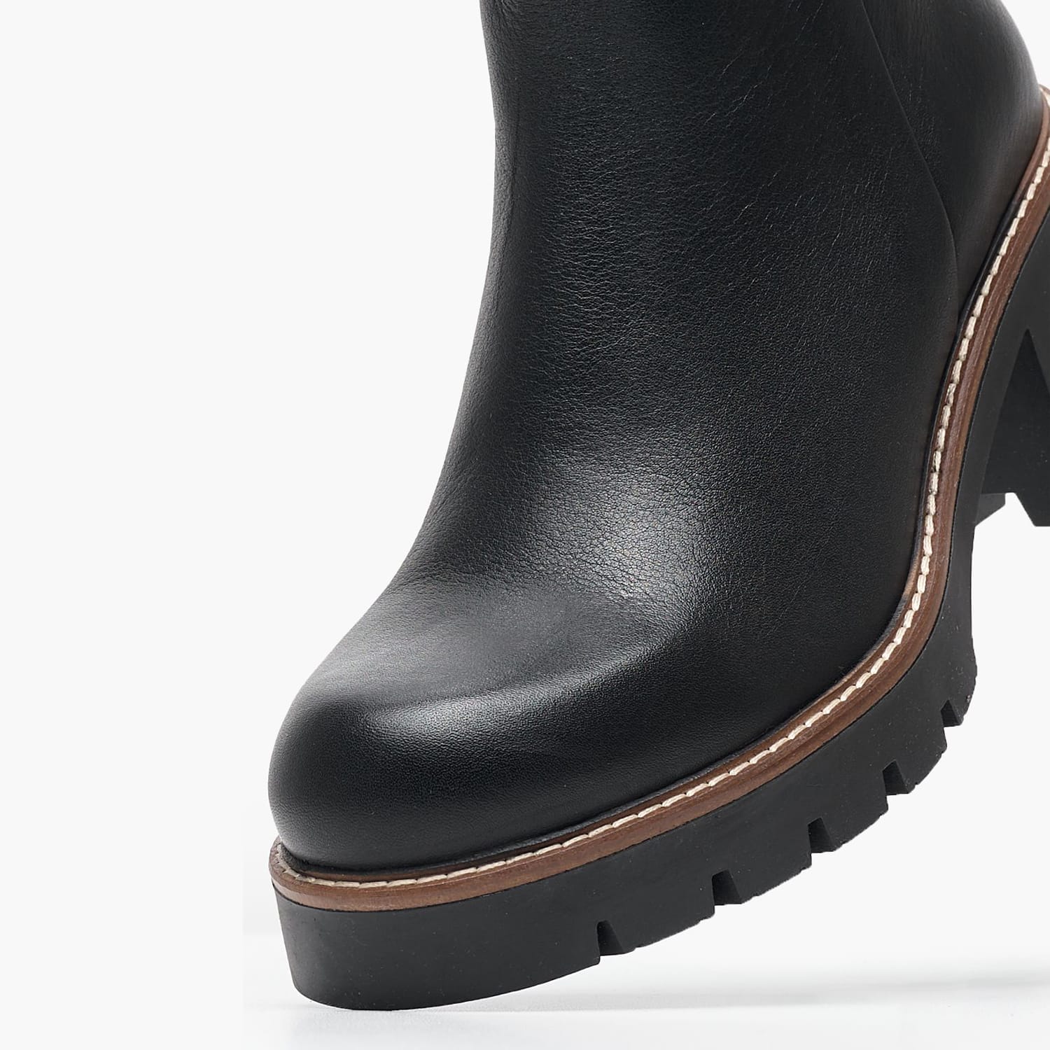 Γυναικεία Μποτάκια AW7552 Μαύρο Δέρμα Boss shoes