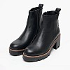 Γυναικεία Μποτάκια AW7552 Μαύρο Δέρμα Boss shoes Γυναικεία Μποτάκια AW7552 Μαύρο Δέρμα Boss shoes