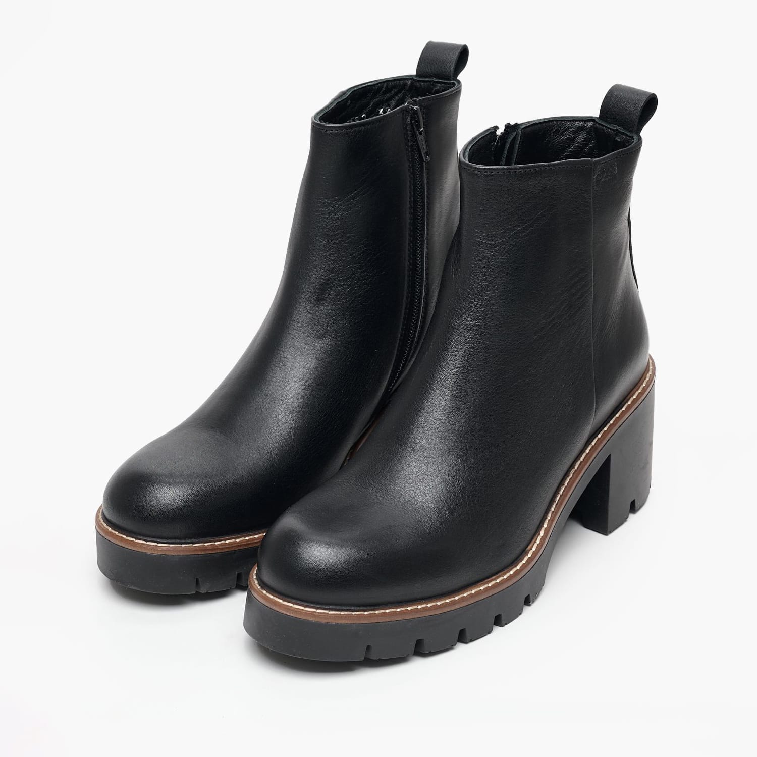 Γυναικεία Μποτάκια AW7552 Μαύρο Δέρμα Boss shoes Γυναικεία Μποτάκια AW7552 Μαύρο Δέρμα Boss shoes