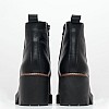 Γυναικεία Μποτάκια AW7552 Μαύρο Δέρμα Boss shoes Γυναικεία Μποτάκια AW7552 Μαύρο Δέρμα Boss shoes