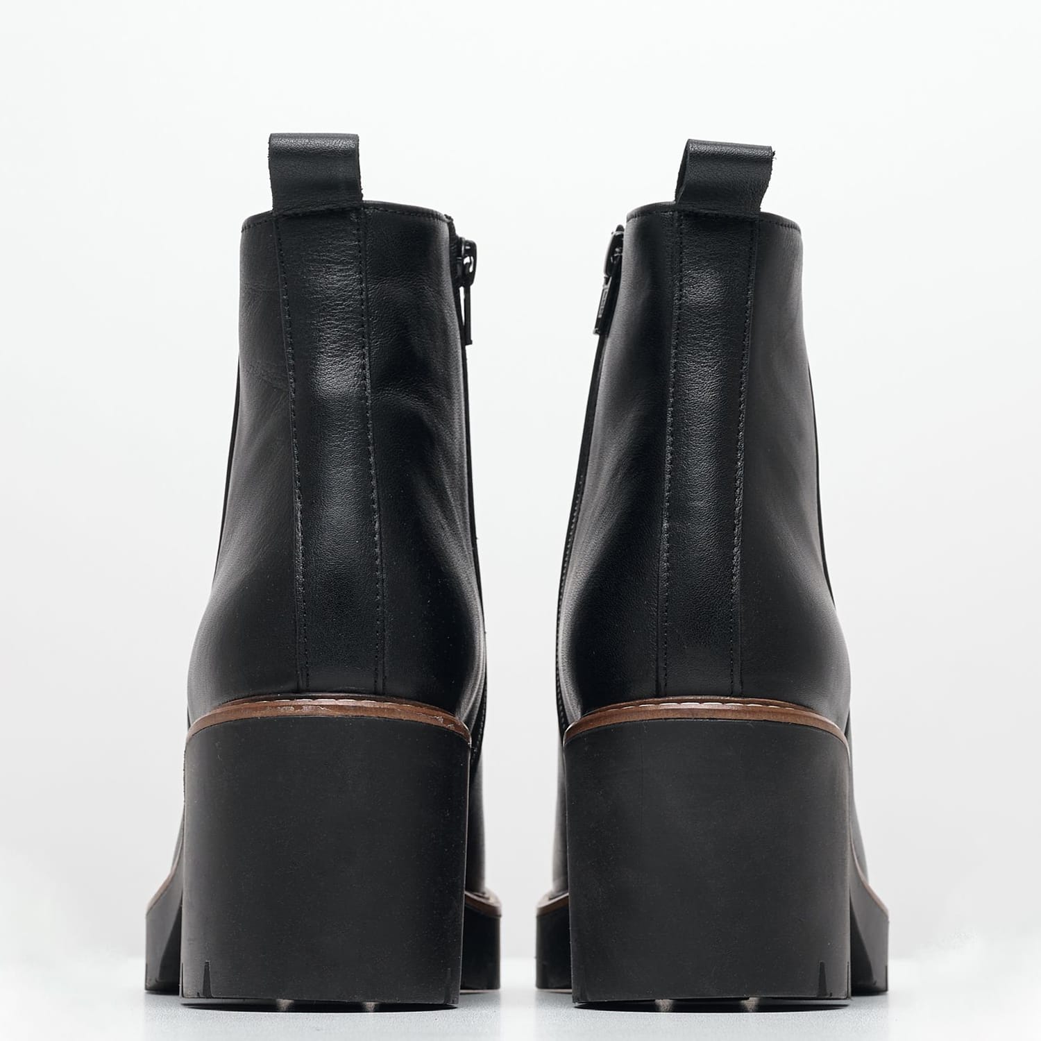 Γυναικεία Μποτάκια AW7552 Μαύρο Δέρμα Boss shoes Γυναικεία Μποτάκια AW7552 Μαύρο Δέρμα Boss shoes