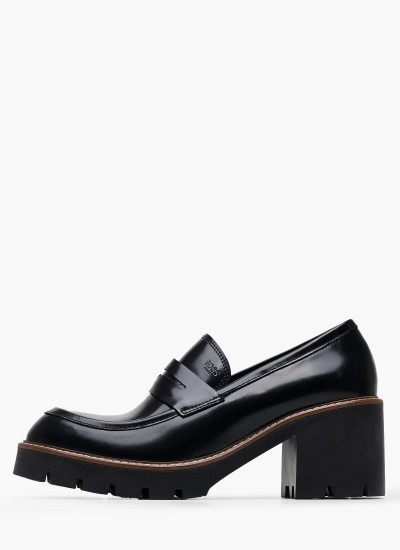 Ανδρικά Παπούτσια Δετά M4972.GLM Μαύρο Δέρμα Boss shoes