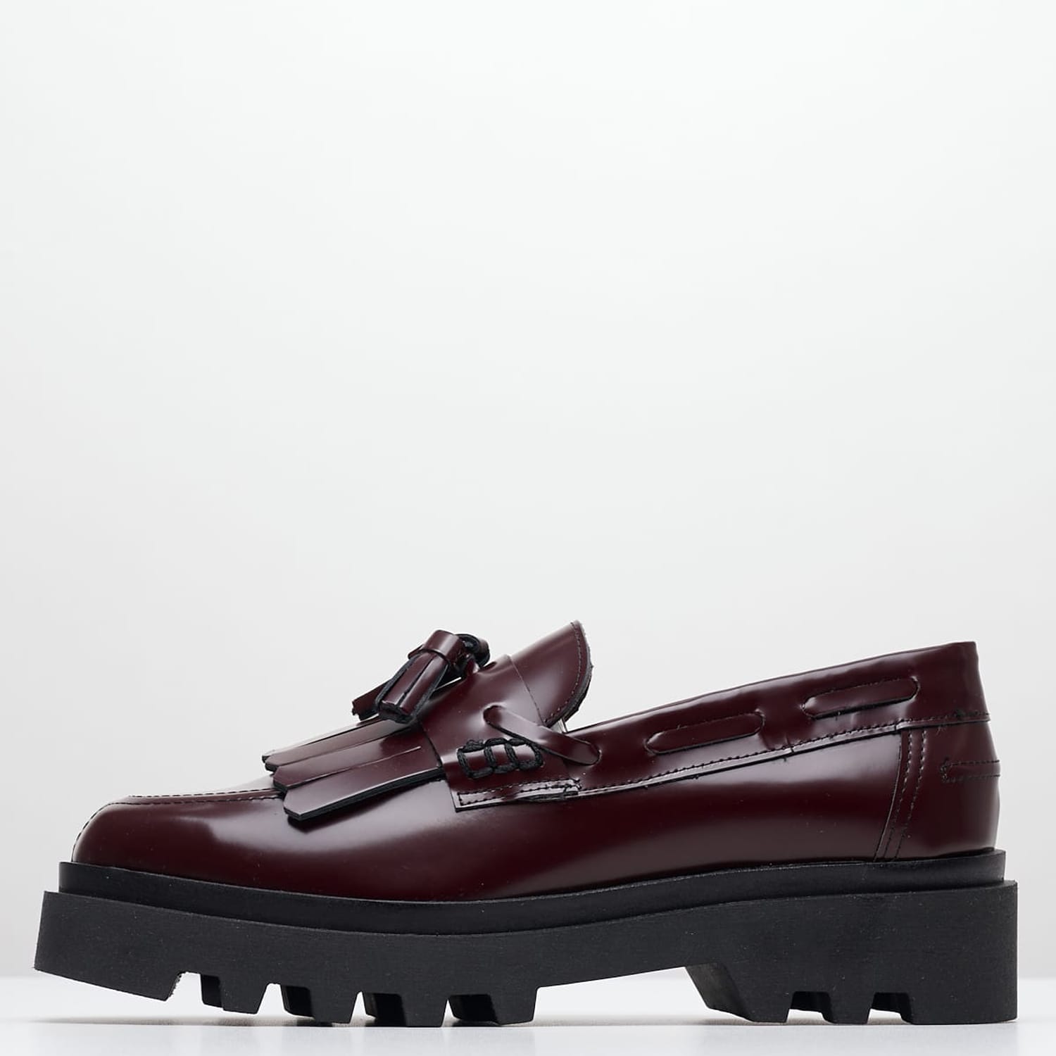 Γυναικεία Μοκασίνια AWCH347 Μπορντό Δέρμα Boss shoes